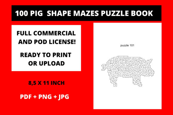 100 Pig Shaped Mazes for Kids Pig: A Strategic Asset for Modern Activity Book Creators