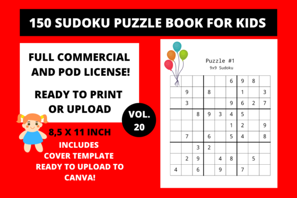 150 Sudoku Puzzle Book for Kids Vol.20: A Practical Resource for Print and Digital Use