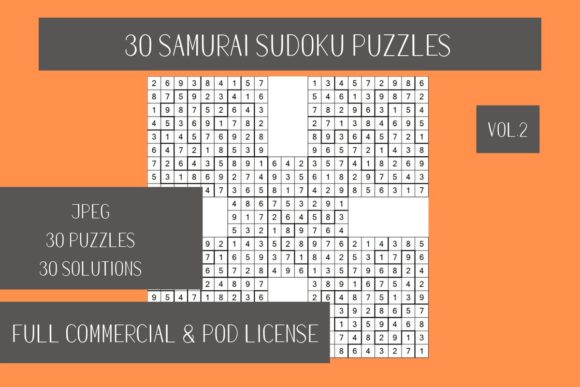 30 Samurai Sudoku Puzzles Vol.2: A Comprehensive Resource for Creators and Enthusiasts