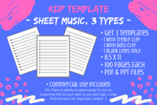 KDP Template - Sheet Music Books 3 Types: A Comprehensive Guide for Creators