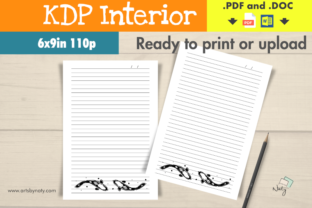 Koi Fish Japanese Design Lined Notebook Interior