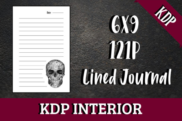Lined Journal with Skull KDP Interior: Elevating Low Content Publishing