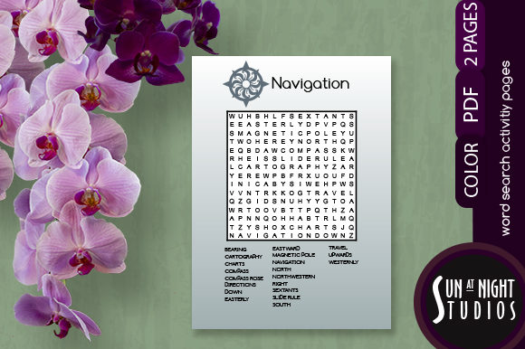 Navigation Word Search Activity