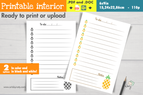 Pineapple To-Do List Printable Interior: A Versatile Tool for Organized Living
