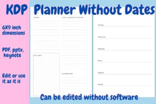 Planner Without Dates Keynote: A Flexible Solution for KDP Publishers and Personal Organization