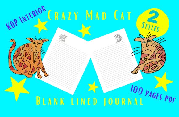 Unleashing Creativity with the Crazy Mad Cats Journal Interior for KDP